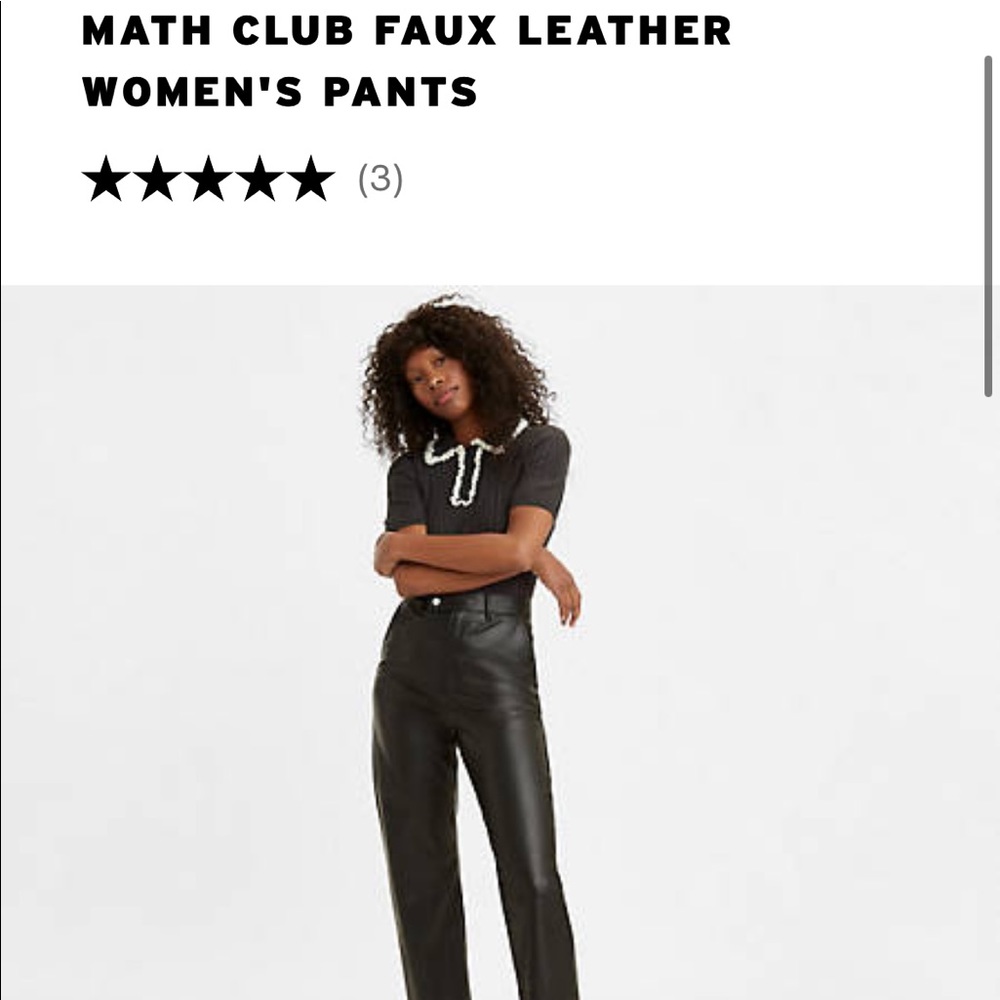 Levi’s faux leather pants